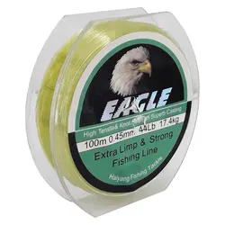 نخ ماهیگیری ایگل سایز 0.45 سبز کمرنگ 100 متری