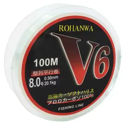 نخ ماهیگیری روهانوا V6 سایز 0.50 آبی یخی 100متری