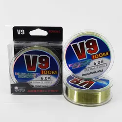 نخ ماهیگیری فلورکربن روهانوا V6 سایز 0.405 سبز 100 متری