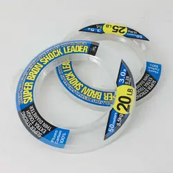 نخ ماهیگیری فلورکربن سوپر برون شوک لیدر سایز 0.28 شفاف 50متری