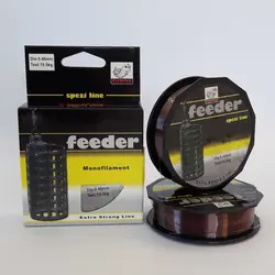 نخ ماهیگیری فیدر مونوفیلامنت سایز 0.50 قهوه ای 100متری