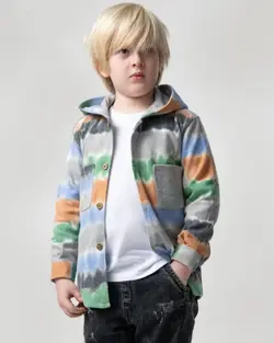 خرید آنلاین دو تیکه پیراهن پشمی کلاهدار - فروشگاه بچه گانه آوات