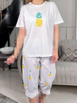 ست تیشرت شلوارک آناناس - رز بوتیک