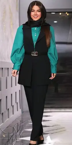 ست شومیز وست شلوار زنانه کد 2312