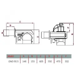 مشعل گازوئيل سوز گرم ایران مدل GNO 90/5