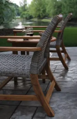 ست میز و صندلی 3 تکه ساج / حصیری ونیز | فروشگاه اینترنتی مبلمان ، دکوراسیون داخلی و صنایع دستی