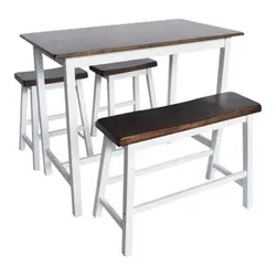 ست میز و صندلی ناهارخوری چوبی طرح نیمکت 4 نفره | فروشگاه اینترنتی مبلمان ، دکوراسیون داخلی و صنایع دستی