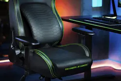 صندلی گیمینگ ریزر ایسکور Razer Iskur سبز مشکی | جاجیم