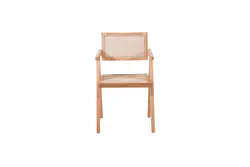 صندلی ناهارخوری چوبی مدرن دسته دار ژانره | فروشگاه جاجیم