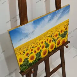 تابلو اسب سفید سر به زیر زیبا با ارسال رایگان در جاجیم