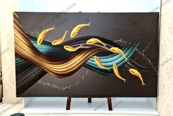 تابلو اسب سفید جفت در آغوش با ارسال رایگان | جاجیم