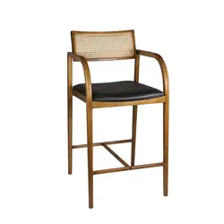 صندلی اپن چوبی دسته دار روبن | مرکز فروش صندلی اپن جاجیم