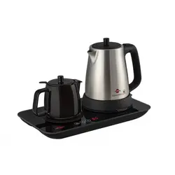 چای ساز پارس خزر مدل گرمنوش سینی دار همراه قوری و کتری