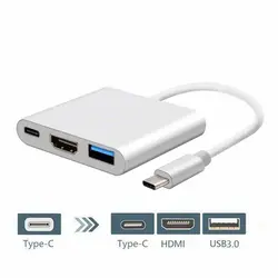 تبدیل TYPE C به HDMI و  TYPE C و USB3.0