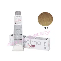 رنگ مو تکنو آلترگو 9.3 بلوند طلایی خیلی روشن Alterego Techno