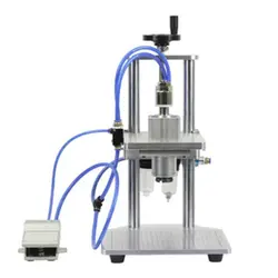 دستگاه درب بند ویال پنوماتیک نیمه اتوماتیک PVCM