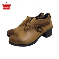 کفش گردویی زیپ دار زنانه مدل نسترن کد 1148