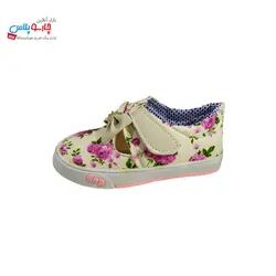 کفش چسبی دخترانه طرح گل رز کد 1261