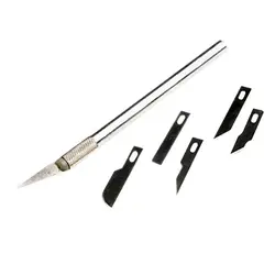 کاتر قلمی همراه با ۶ عدد تیغ یدکی کد 1633