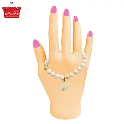 دستبند سنگ صدف زنانه کد 1175