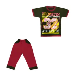 ست تی شرت و شلوار پسرانه کد 2944