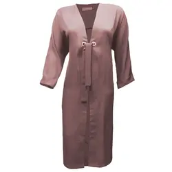 مانتو پانچ زنانه مدل تن آرا رنگ کالباسی