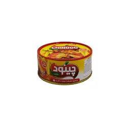 کنسرو خورشت قیمه با مرغ چینود مقدار 150 گرم