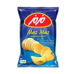 چیپس برگه سیب زمینی با طعم نمکی مزمز مقدار 60 گرم