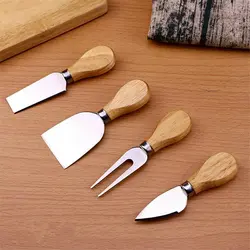 ست کارد صبحانه دسته چوبی