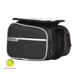 کیف خورجینی دوچرخه دارای هولدر موبایل مارک B-SOUL