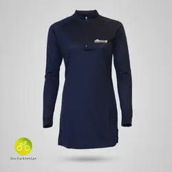 پیراهن تونیک دوچرخه سواری بانوان (سورمه ای)