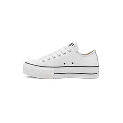 کفش آل استار کانورس ساق کوتاه سفید Chuck Taylor Platform Low