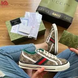 کفش گوچی زنانه قهوه ای Gucci Tennis 1977 sneaker