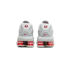 کتونی نایک شاکس سوپریم سفید قرمز Nike Supreme x Shox Ride 2 White