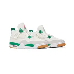 کتونی نایک ایرجردن 4 اس بی سفید سبز Nike Air Jordan 4 SB