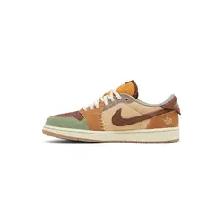 کفش ایرجردن 1 ساق کوتاه وودو Nike Air Jordan 1 Low OG Voodoo