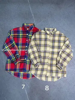 شومیز چهارخونه نخی 269 - گالری کوالا قشم | koala Gallery