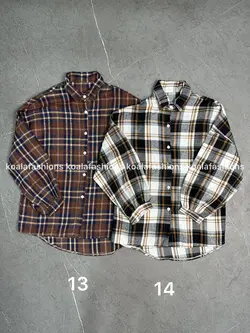 شومیز چهارخونه نخی 269 - گالری کوالا قشم | koala Gallery