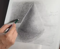 آموزش سایه زدن مخروط