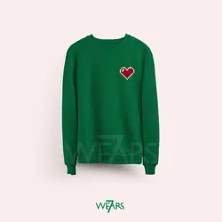 سوییشرت Love طرح قلب پیکسل آرت &bull; فروشگاه 7wears