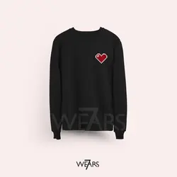 سوییشرت Love طرح قلب پیکسل آرت &bull; فروشگاه 7wears