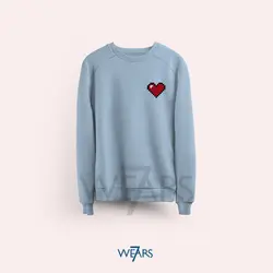 سوییشرت Love طرح قلب پیکسل آرت &bull; فروشگاه 7wears