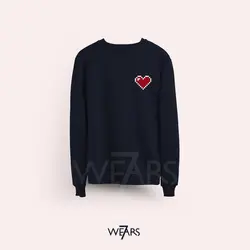 سوییشرت Love طرح قلب پیکسل آرت &bull; فروشگاه 7wears