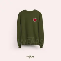 سوییشرت Love طرح قلب پیکسل آرت &bull; فروشگاه 7wears