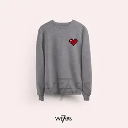 سوییشرت Love طرح قلب پیکسل آرت &bull; فروشگاه 7wears