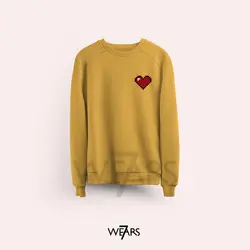 سوییشرت Love طرح قلب پیکسل آرت &bull; فروشگاه 7wears