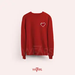 سوییشرت Love طرح قلب پیکسل آرت &bull; فروشگاه 7wears