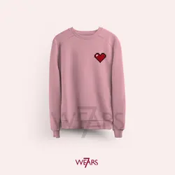 سوییشرت Love طرح قلب پیکسل آرت &bull; فروشگاه 7wears
