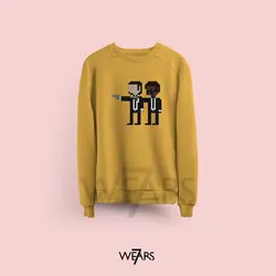 سوییشرت پالپ فیکشن Pulp Fiction طرح پیکسل آرت &bull; فروشگاه 7wears