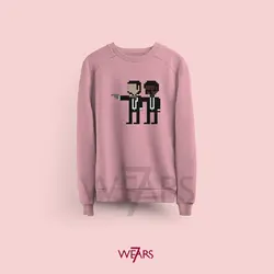 سوییشرت پالپ فیکشن Pulp Fiction طرح پیکسل آرت &bull; فروشگاه 7wears